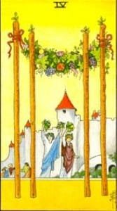 4 of Wands