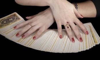 Tarot Cards Face Down Fan