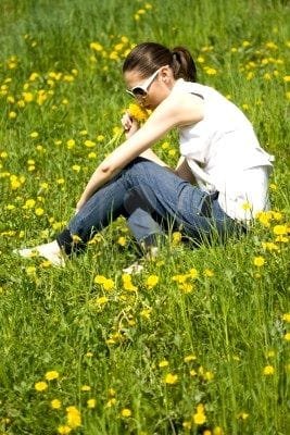 woman in nature - queen of pentacles woman in nature - queen of pentacles