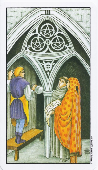 Three in the Tarot Cards Trinity Creation
